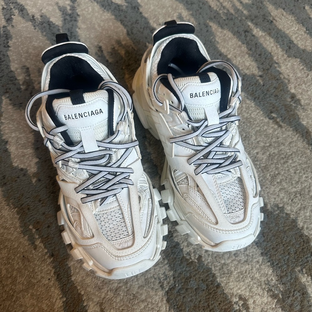 Balenciaga White Track Sneakers
